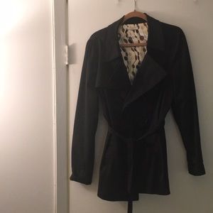 Black Short Trench Coat